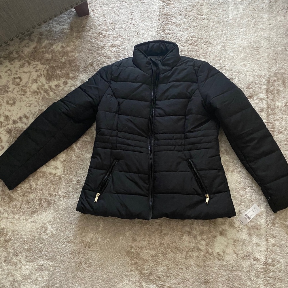 Black puffer jacket